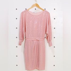 Fraiche by J Metallic Dot Cocktail Minidress